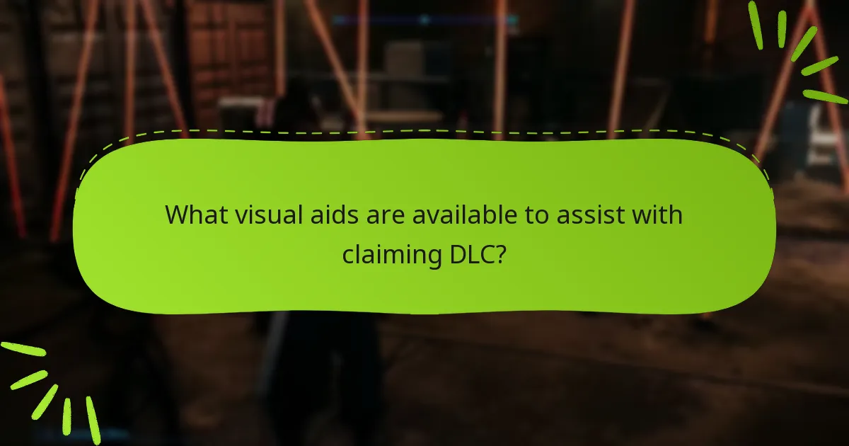 What visual aids are available to assist with claiming DLC?